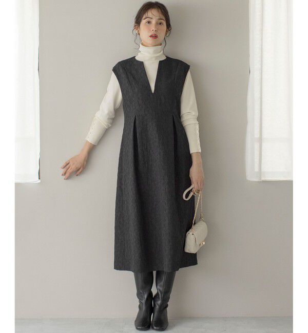 組曲「フラワーラメジャカード ジャンパースカート」|ジャンパースカート|