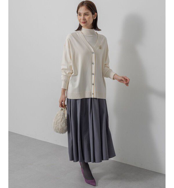組曲「【加藤ローサさん着用 / 2WAY】スムースストレッチカシュクール カーディガン」|カーディガン|