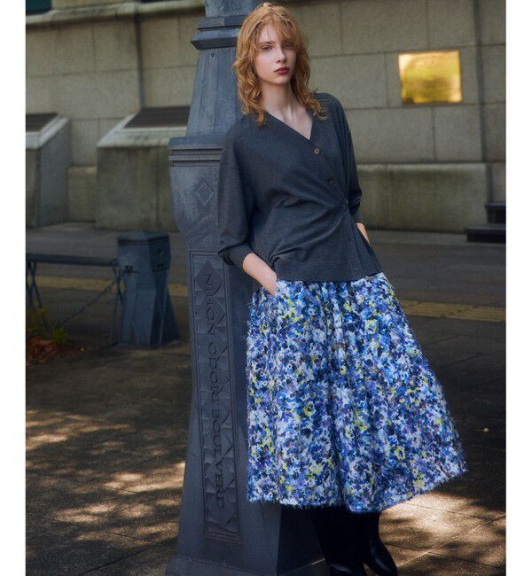 組曲「【加藤ローサさん着用 / 2WAY】スムースストレッチカシュクール カーディガン」|カーディガン|