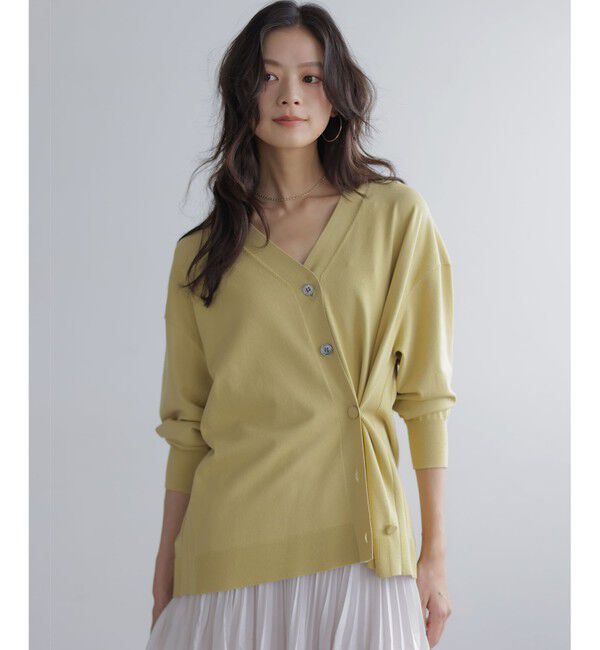 組曲「【加藤ローサさん着用 / 2WAY】スムースストレッチカシュクール カーディガン」|カーディガン|