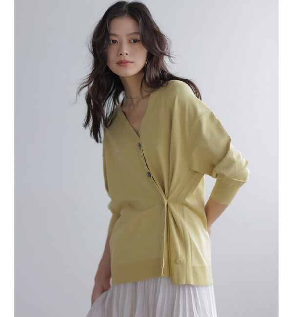 組曲「【加藤ローサさん着用 / 2WAY】スムースストレッチカシュクール カーディガン」|カーディガン|