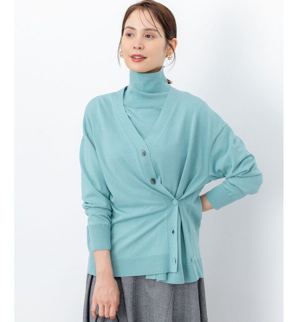 組曲「【加藤ローサさん着用 / 2WAY】スムースストレッチカシュクール カーディガン」|カーディガン|