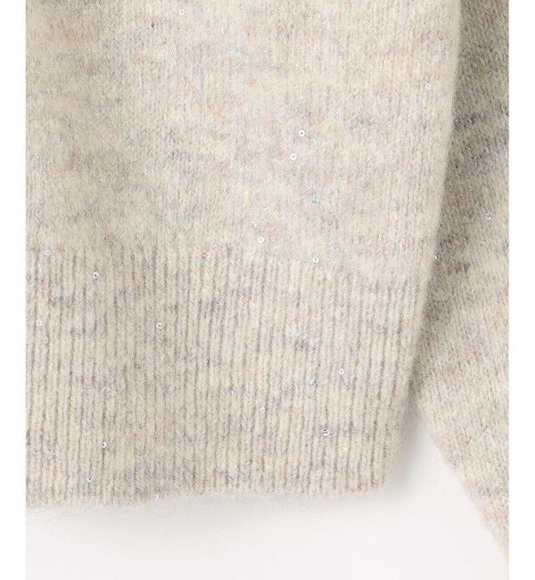 組曲「【加藤ローサさん着用 / 前後着用可】スパンコールヤーン カーディガン」|カーディガン|