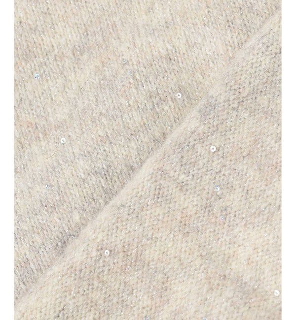 組曲「【加藤ローサさん着用 / 前後着用可】スパンコールヤーン カーディガン」|カーディガン|