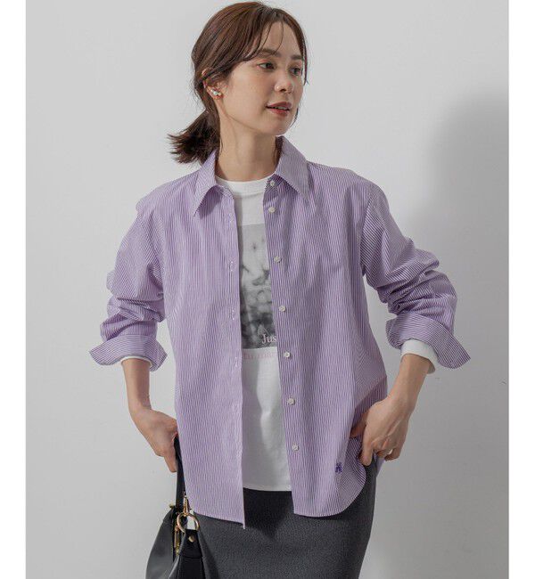 組曲「【加藤ローサさん着用】コットンタッチシャーティングボウタイ付き シャツ」|シャツ・ブラウス|