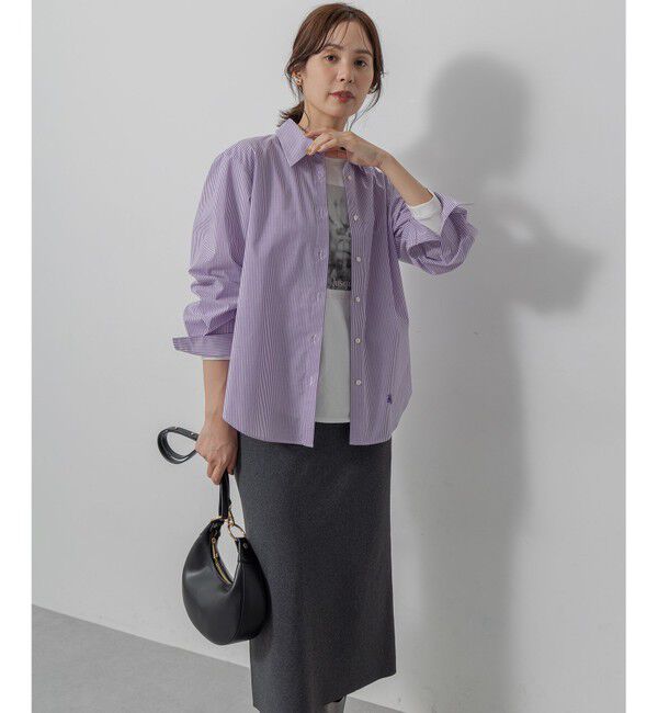 組曲「【加藤ローサさん着用】コットンタッチシャーティングボウタイ付き シャツ」|シャツ・ブラウス|