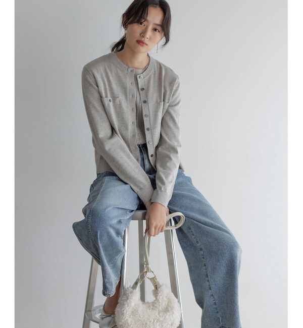 組曲「【ご好評につき追加販売 / 新色追加】ラメアンサンブル ニット」|カーディガン|