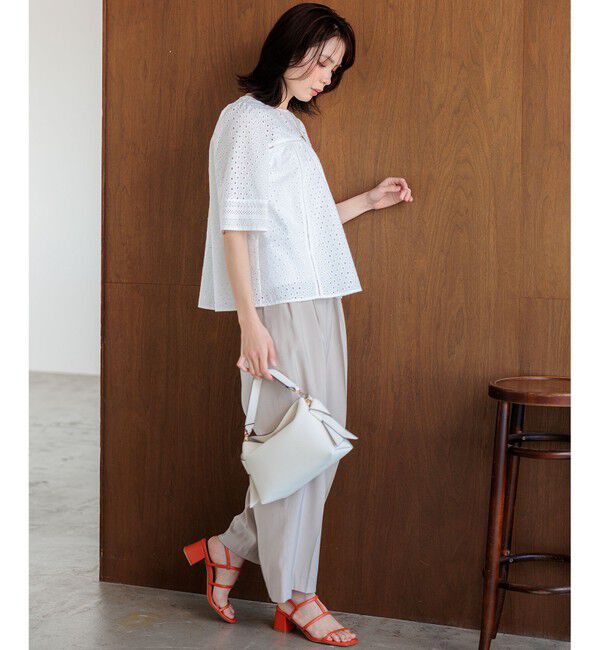 組曲「エンブロイダリーレース5分袖 ブラウス」|シャツ・ブラウス|