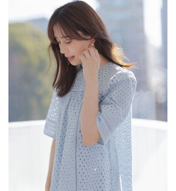 組曲「エンブロイダリーレース5分袖 ブラウス」|シャツ・ブラウス|