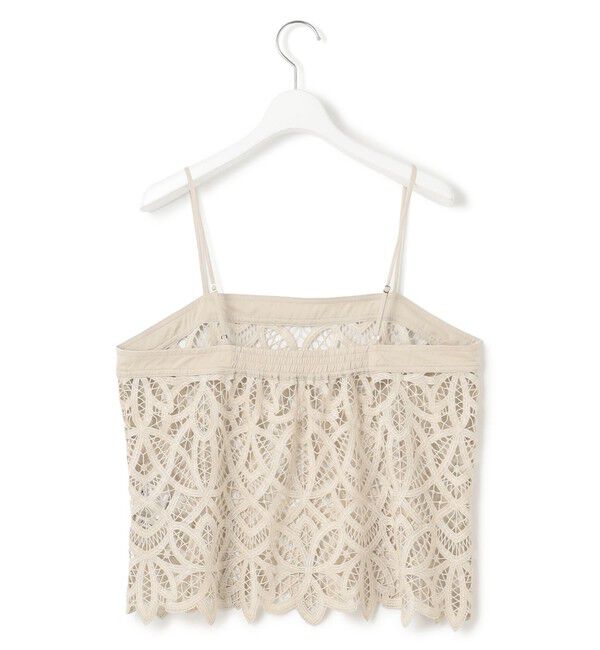 23区「【好評につき新色追加/汗じみ防止】エンブロイダリージャージー レースキャミソール付き カットソー」|Tシャツ・カットソー|