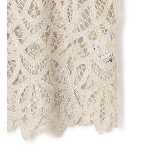 23区「【好評につき新色追加/汗じみ防止】エンブロイダリージャージー レースキャミソール付き カットソー」|Tシャツ・カットソー|