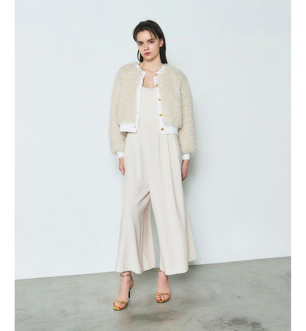 Diagram「フェイクファーニットカーディガン」|カーディガン|ホワイト