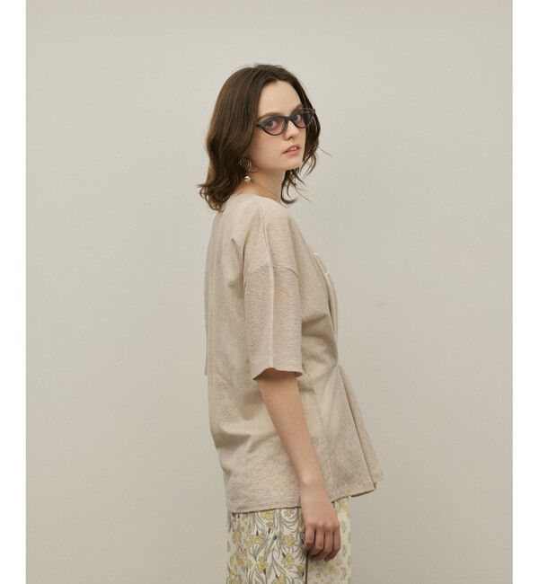 GRACE CONTINENTAL「タックロゴTシャツ」|Tシャツ・カットソー|