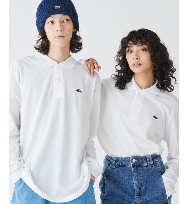 LACOSTE「オリジナルフィット 長袖 ポロシャツ」|ポロシャツ|ホワイト