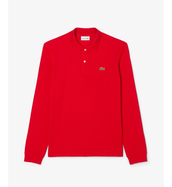 LACOSTE「オリジナルフィット 長袖 ポロシャツ」|ポロシャツ|レッド