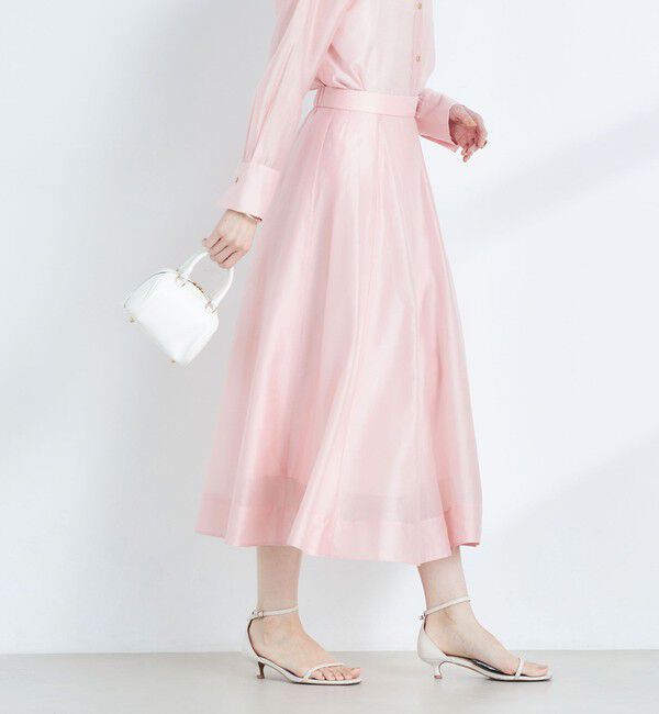 NOLLEY'S sophi「《セットアップ対応》シアーローンフレアスカート」|フレア|