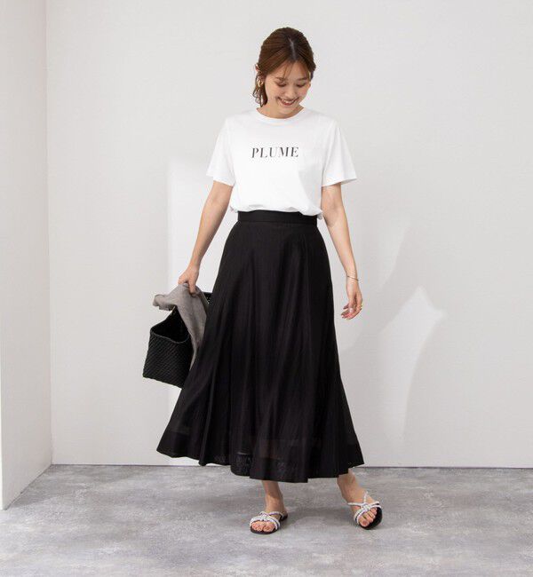 NOLLEY'S sophi「《セットアップ対応》シアーローンフレアスカート」|フレア|