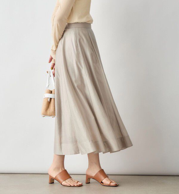 NOLLEY'S sophi「《セットアップ対応》シアーローンフレアスカート」|フレア|