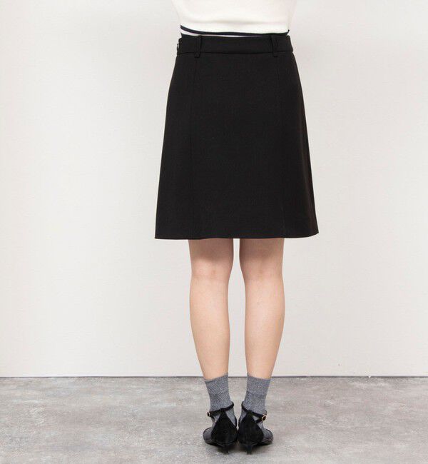 NOLLEY'S「ストレッチカルゼショートスカート」|台形|