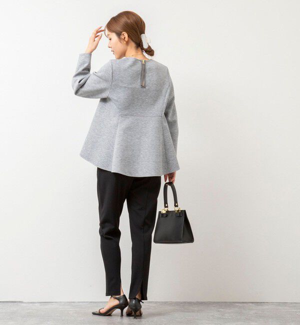 NOLLEY'S「ウォッシャブルエアボールフレアプルオーバーカットソー」|Tシャツ・カットソー|