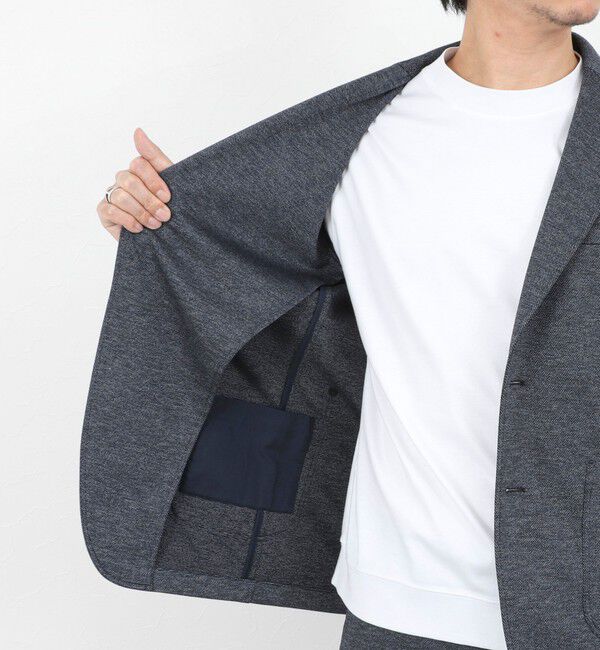 NOLLEY'S goodman「《ビジカジ/セットアップ対応》シャークジャージ イージーJK 26SS」|テーラードジャケット|