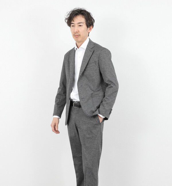 NOLLEY'S goodman「《ビジカジ/セットアップ対応》シャークジャージ イージーJK 26SS」|テーラードジャケット|