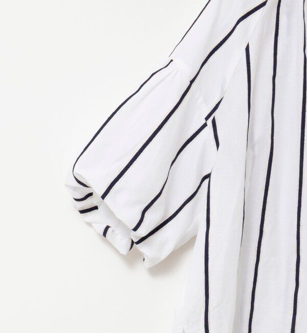 NOLLEY'S「ウォッシャブルドビーストライプブラウス」|シャツ・ブラウス|