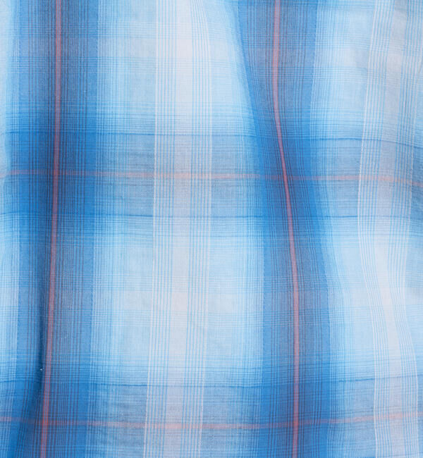 GLOSTER「【PENDLETON/ペンドルトン】オープンカラーシャツ 半袖シャツ 刺繍 ワンポイント チェック」|シャツ・ブラウス|