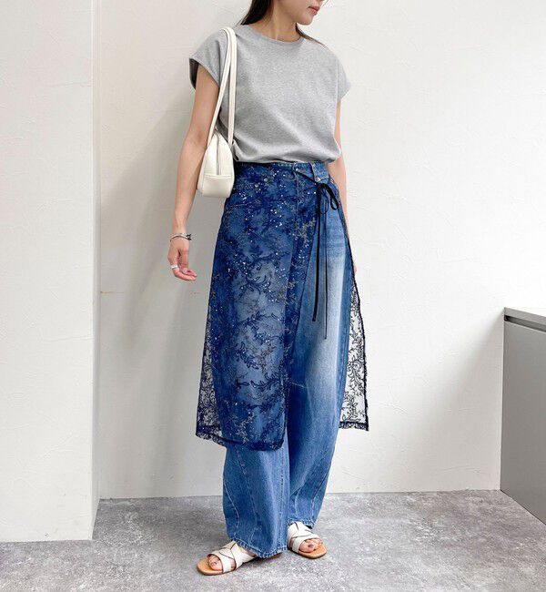 fredy emue「キラキラレイヤードラップスカート」|スカート|