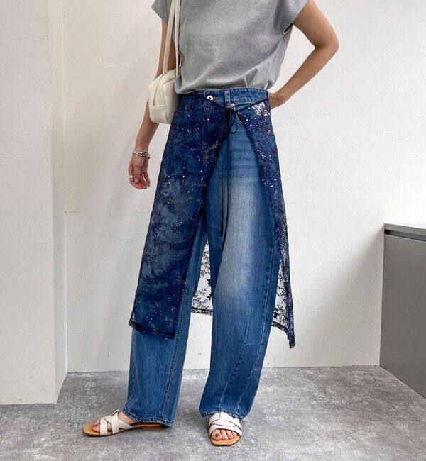 fredy emue「キラキラレイヤードラップスカート」|スカート|