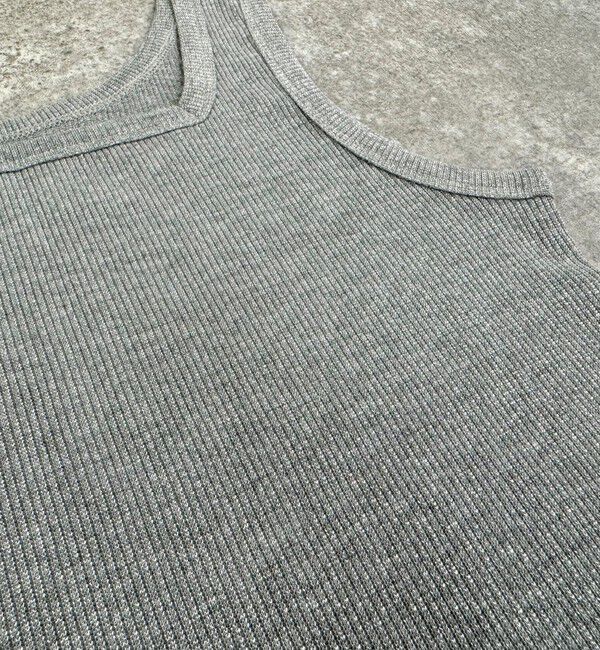 fredy emue「ラメテレコ/ボーダー２WAY タンクトップ」|タンクトップ|