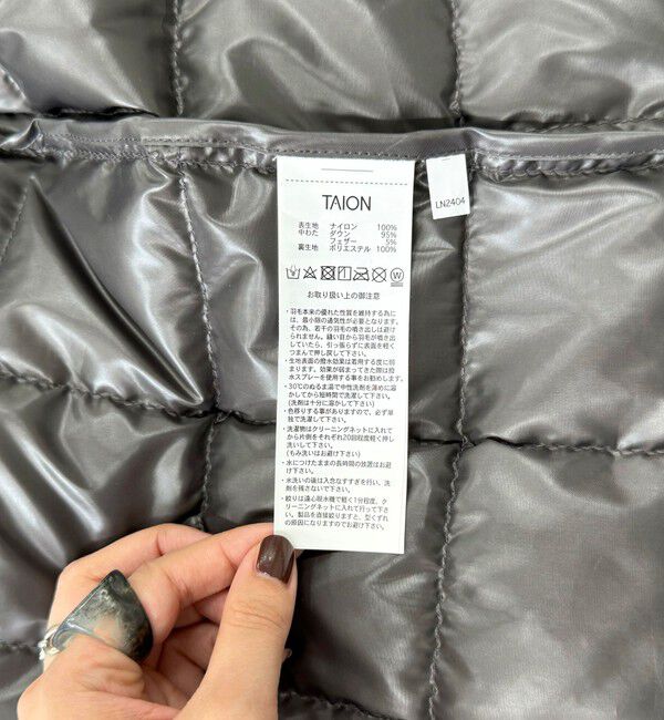 fredy emue「【別注】【TAION&times;fredy emue】インナーダウン」|ダウン|