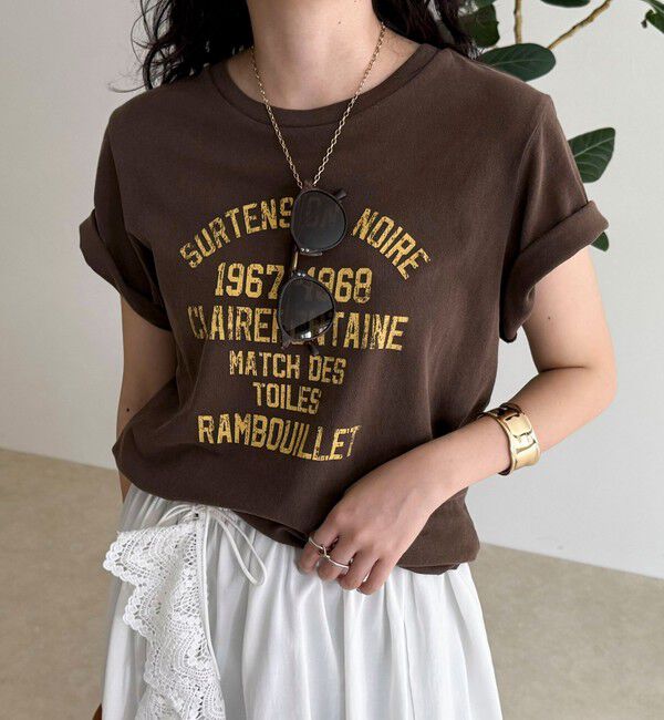 fredy emue「ヴィンテージライクピグメントTシャツ」|Tシャツ・カットソー|