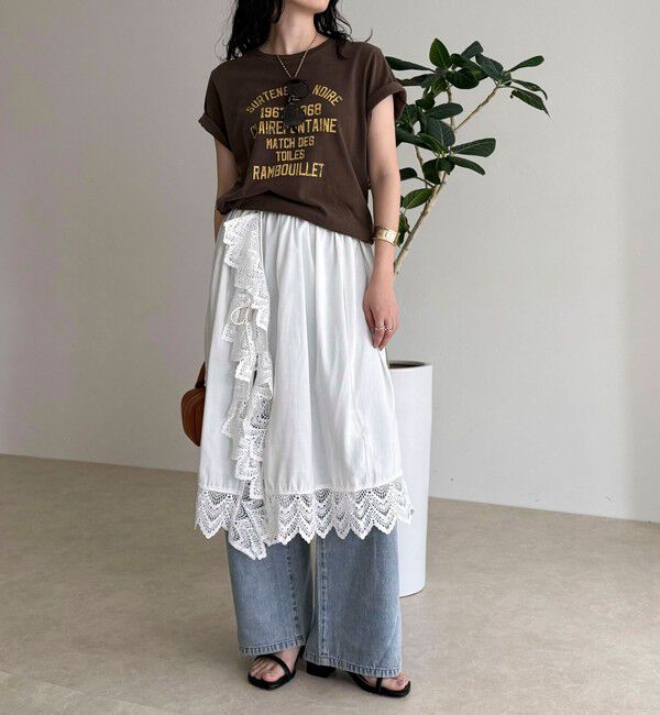 fredy emue「ヴィンテージライクピグメントTシャツ」|Tシャツ・カットソー|