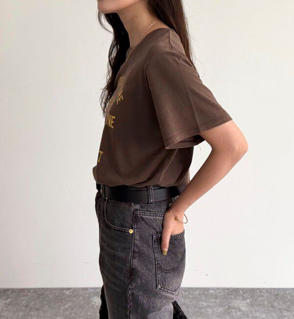 fredy emue「ヴィンテージライクピグメントTシャツ」|Tシャツ・カットソー|