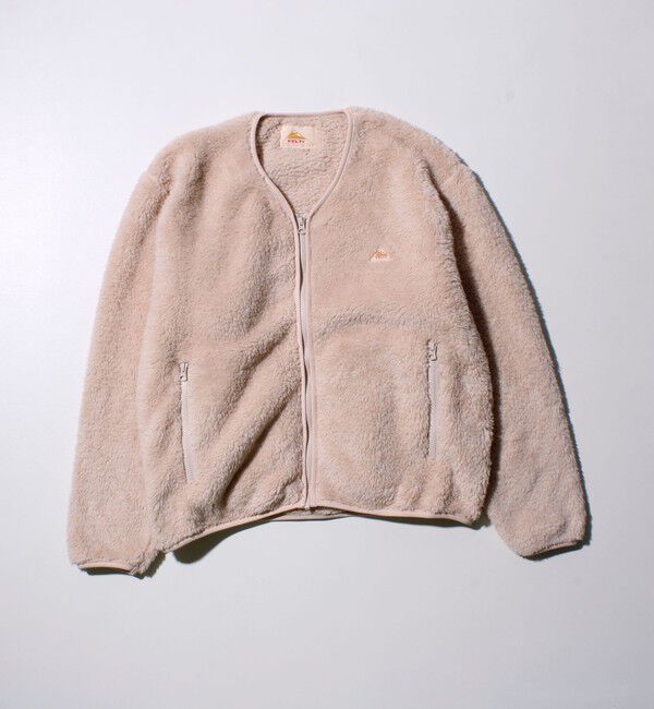 GLOSTER「【KELTY&times;GLOSTER】別注 シャギーフリース ジップカーディガン」|カーディガン|アイボリー