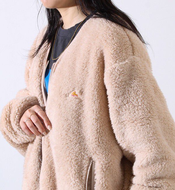 GLOSTER「【KELTY&times;GLOSTER】別注 シャギーフリース ジップカーディガン」|カーディガン|