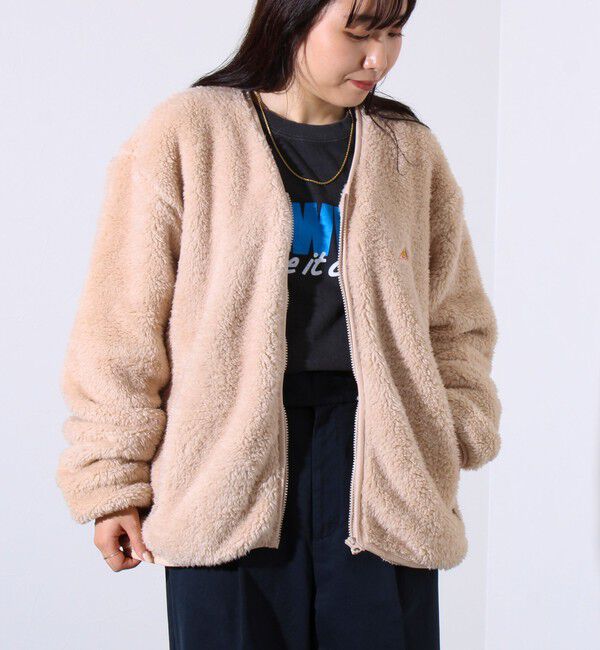 GLOSTER「【KELTY&times;GLOSTER】別注 シャギーフリース ジップカーディガン」|カーディガン|