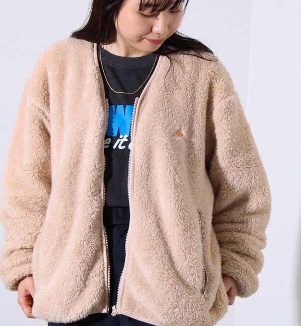 GLOSTER「【KELTY&times;GLOSTER】別注 シャギーフリース ジップカーディガン」|カーディガン|