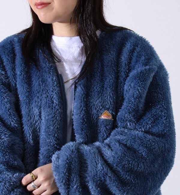 GLOSTER「【KELTY&times;GLOSTER】別注 シャギーフリース ジップカーディガン」|カーディガン|