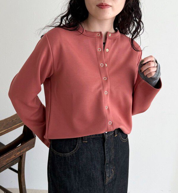 fredy emue「ポンチドット釦カーディガン」|カーディガン|