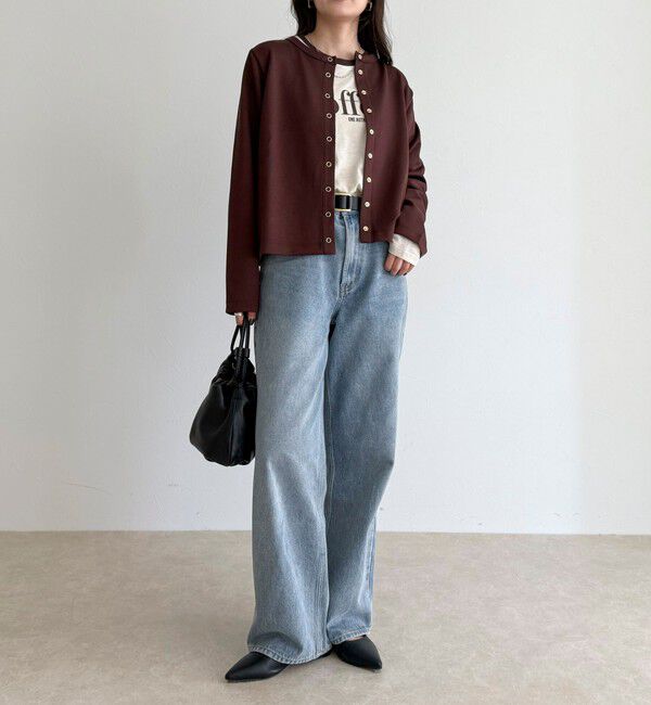 fredy emue「ポンチドット釦カーディガン」|カーディガン|