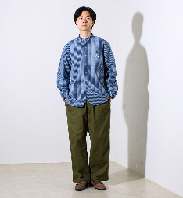 GLOSTER「【GEVACO/ゲバコ】起毛バンドカラーシャツ」|シャツ・ブラウス|