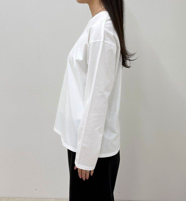 fredy emue「ワンポイント刺繍ロゴロンTシャツ」|Tシャツ・カットソー|