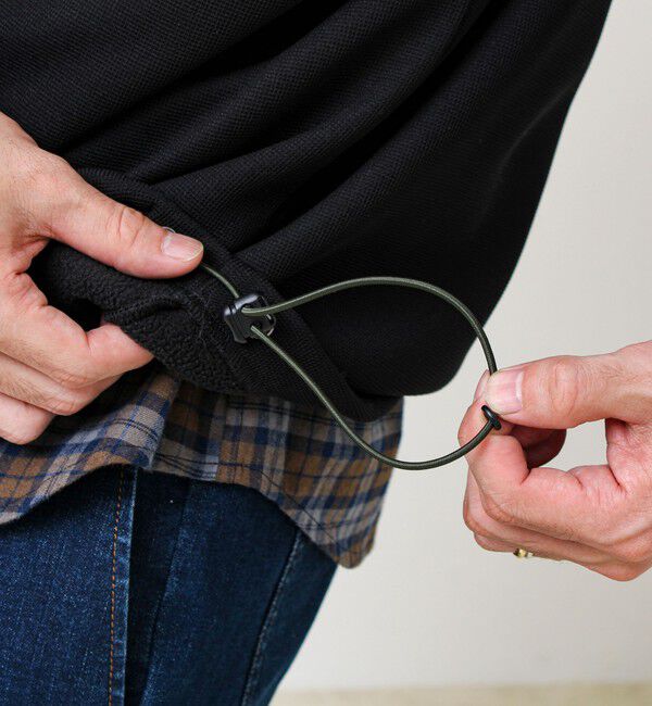 GLOSTER「ワッフルフリース ハーフジッププルオーバー」|スウェット・ジャージ|