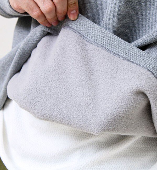 GLOSTER「ワッフルフリース ハーフジッププルオーバー」|スウェット・ジャージ|