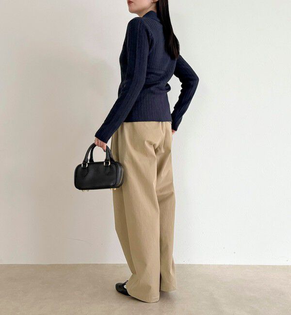 fredy emue「センタースリット衿付きプルオーバー」|ニット・セーター|
