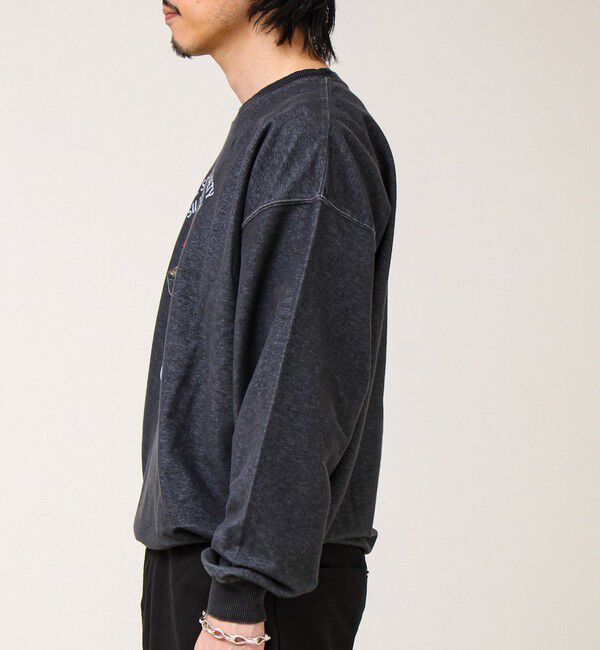 GLOSTER「【立体アップリケ】カットデニム風 ニットアップリケスウェット」|スウェット・ジャージ|