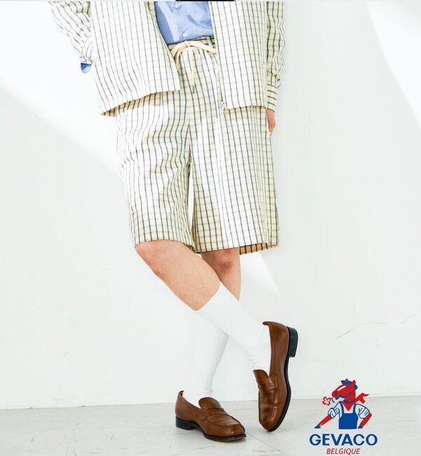 GLOSTER「【GEVACO/ゲバコ】イージーハーフパンツ」|その他|ホワイト系その他