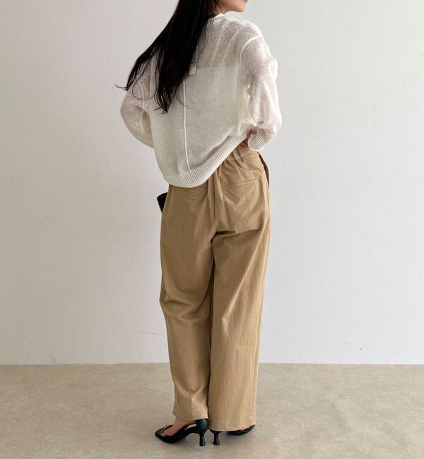 fredy emue「ハイゲージタックパンツ」|チノ|